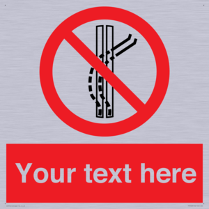 Custom prohibition Do not leave the tow track